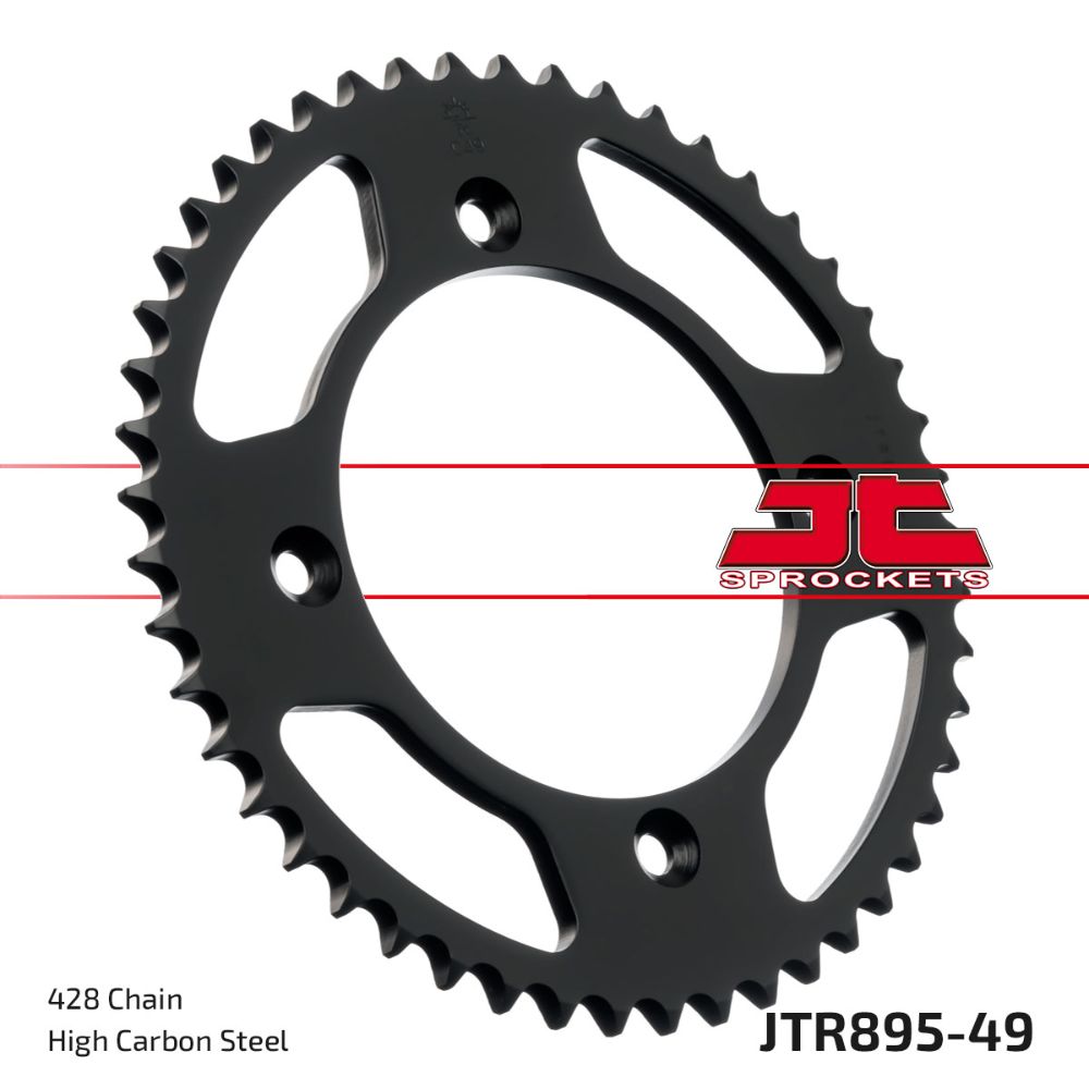 Couronne arrière JT acier Gasgas 85 MC (21-25) 49 dents pas 428 JTR895.49