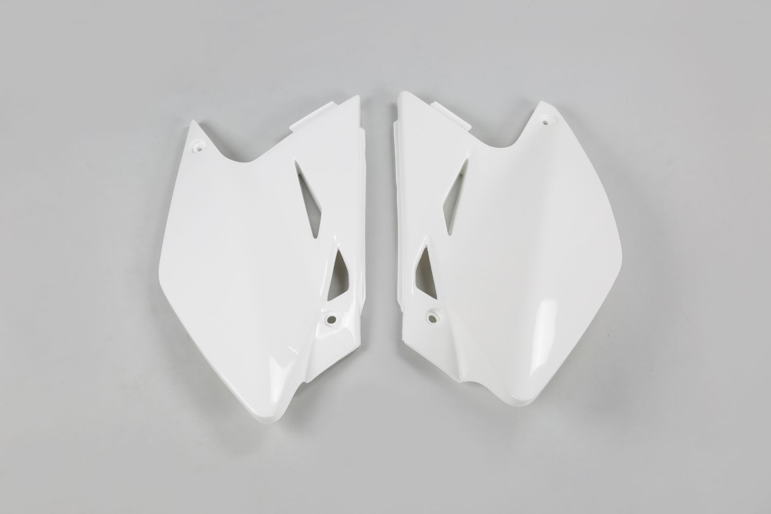 Plaques latérales porte-numéro Kawasaki KX 450 F (06-08) blancs* KA03771-047