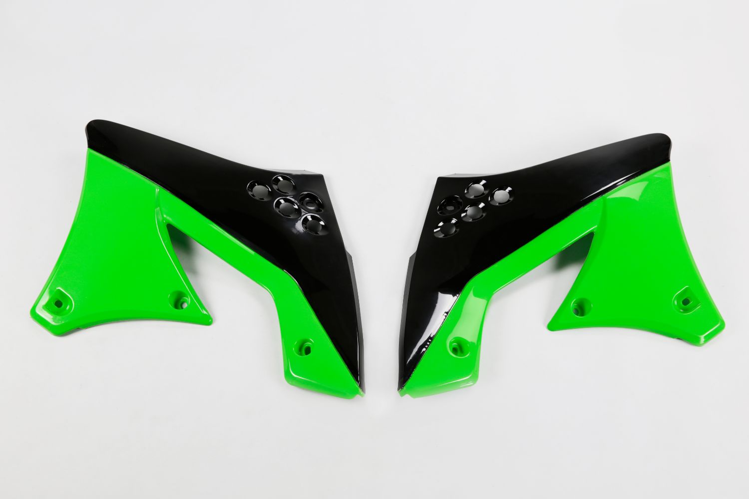 Coques de Radiateur Kawasaki KX 250 F (10-11) noirs et verts* KA04712-999