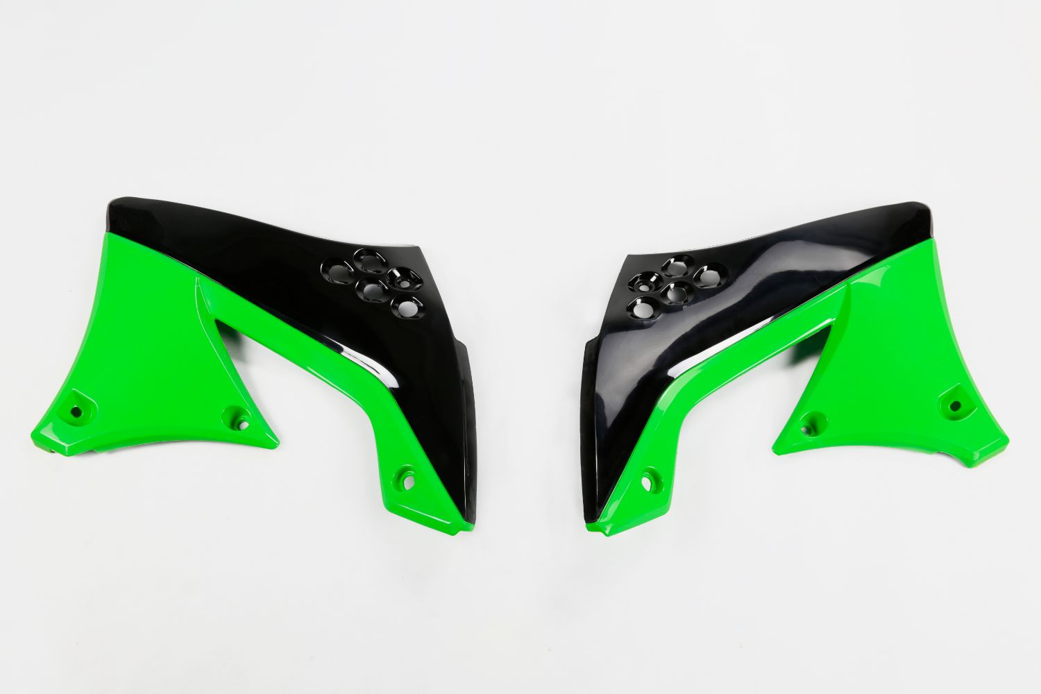 Coques de Radiateur Kawasaki KX 450 F (09-11) noirs et verts* KA04713-999