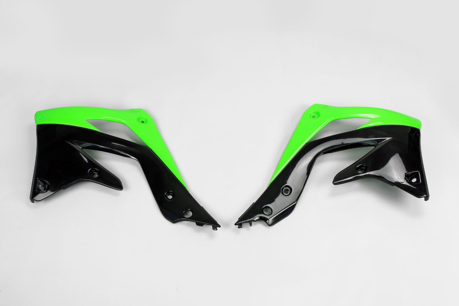 Coques de Radiateur Kawasaki KX 450 F (12-15) noirs et verts* KA04719-999