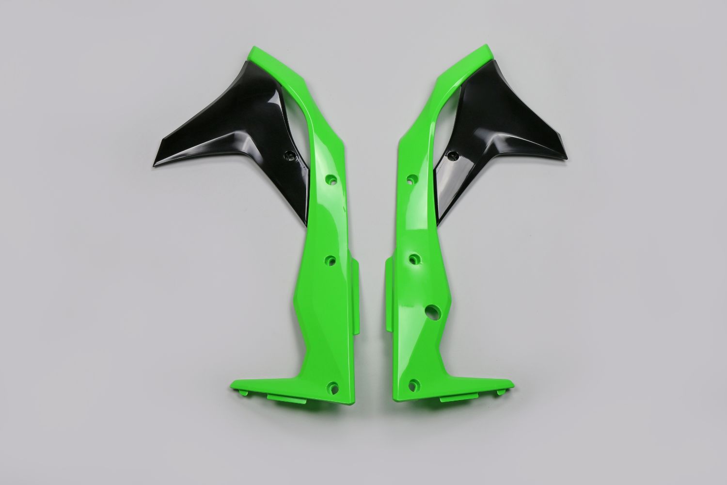 Coques de Radiateur Kawasaki KX 250 F (17-20) verts et noirs* KA04747-999