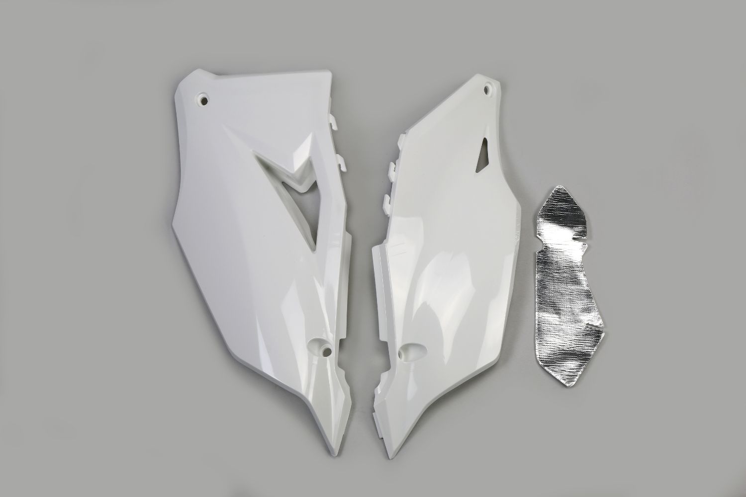 Plaques latérales porte-numéro Kawasaki KX 450 F (19-23) blancs* KA04752-047