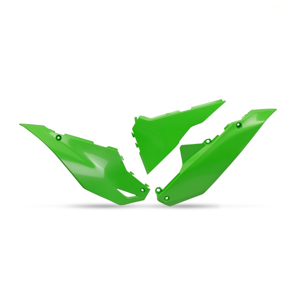 Plaques latérales porte-numéro Kawasaki KX 450 F (24-26) verts* KA04762-026