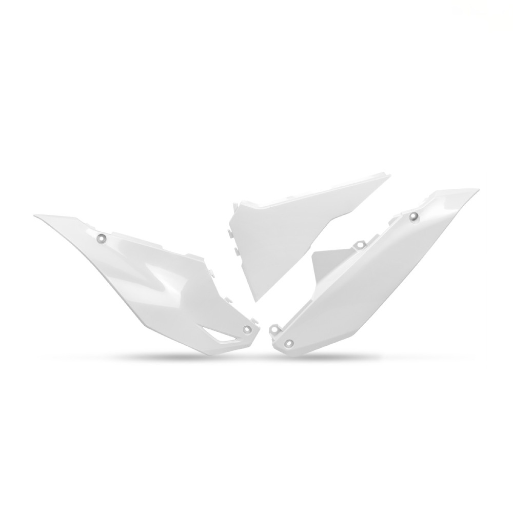 Plaques latérales porte-numéro Kawasaki KX 250 F (25-26) blancs KA04762-047