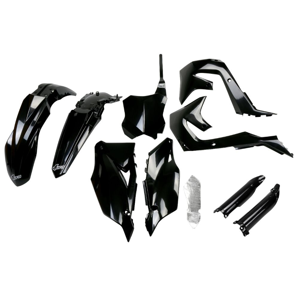 Kit plastiques Kawasaki KX 450 F (19-23) - couleur noir KAKIT227F-001