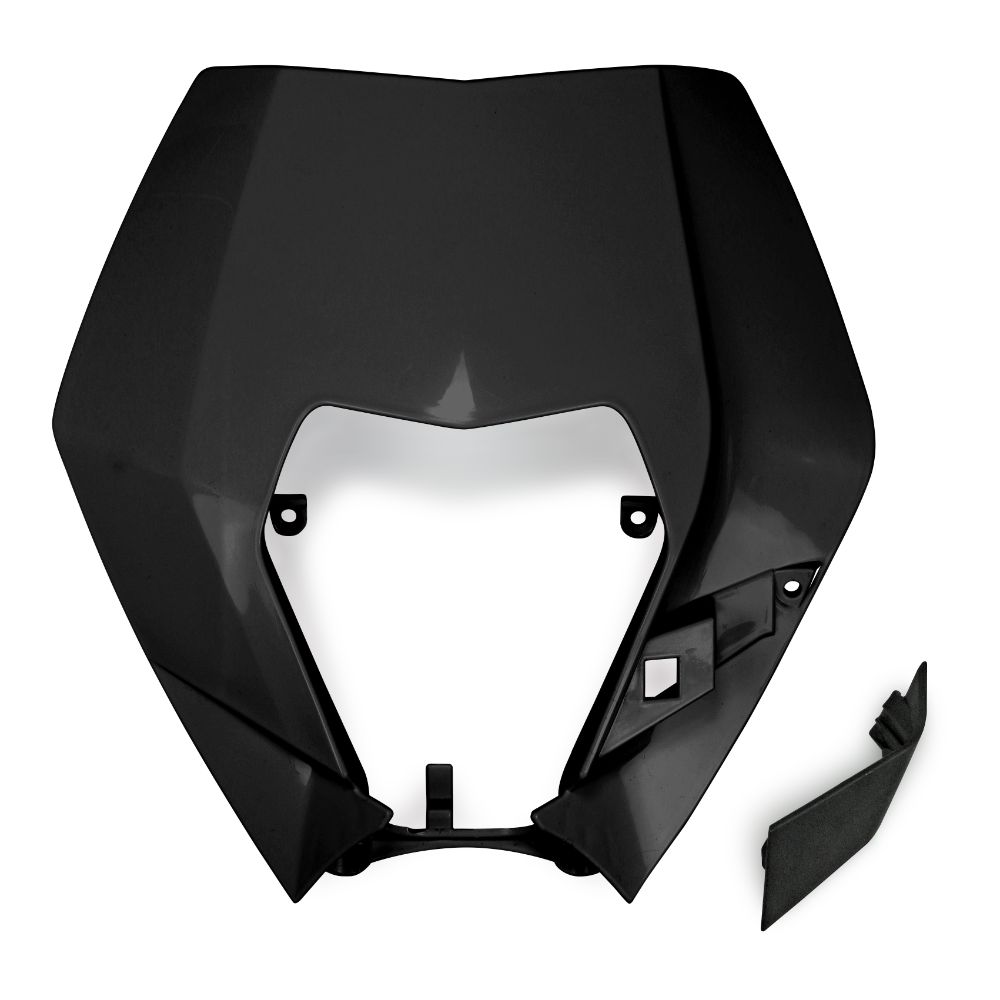 Plaque phare avant KTM 200 EXC (09-13) noir KT04090-001