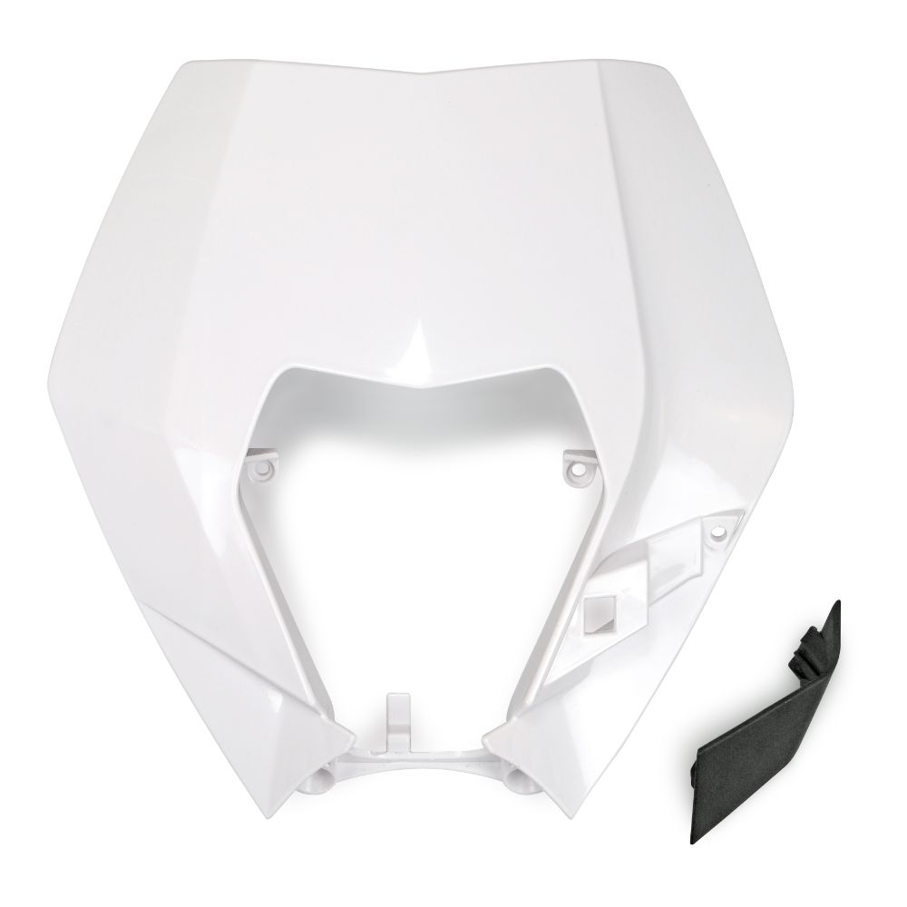 Plaque phare avant KTM 400 EXC-F (09-11) blanc KT04090-047