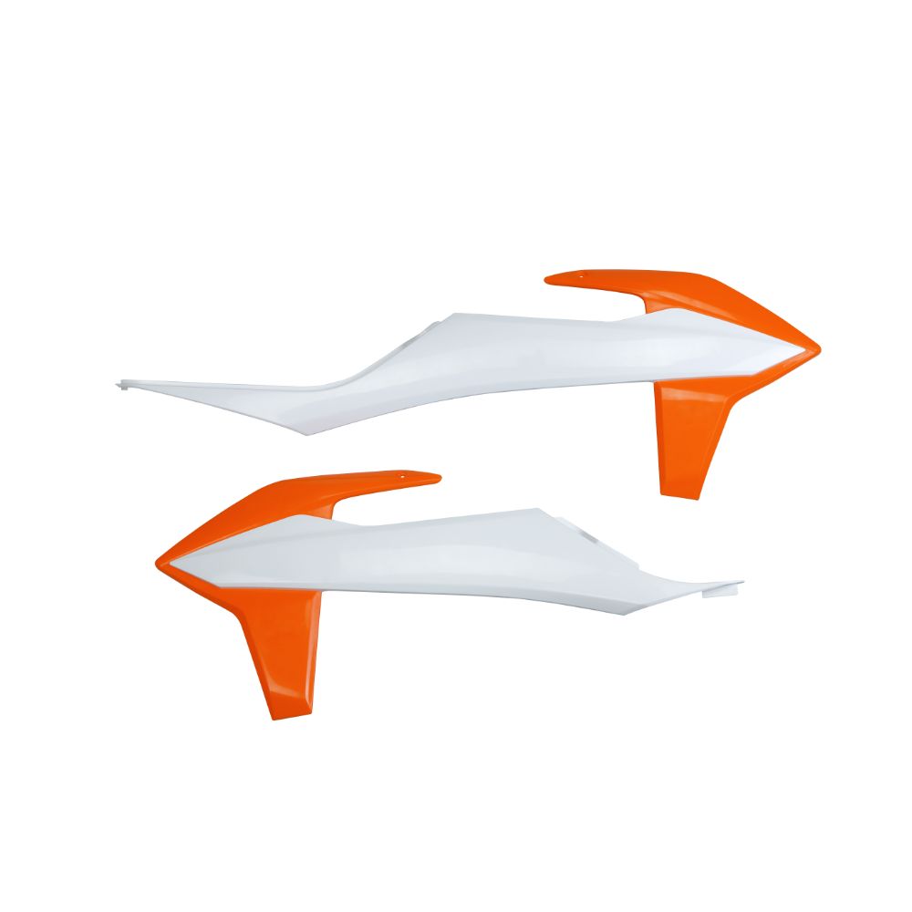 Coques de Radiateur KTM 125 SX (19) blancs et orange* KT04092-999