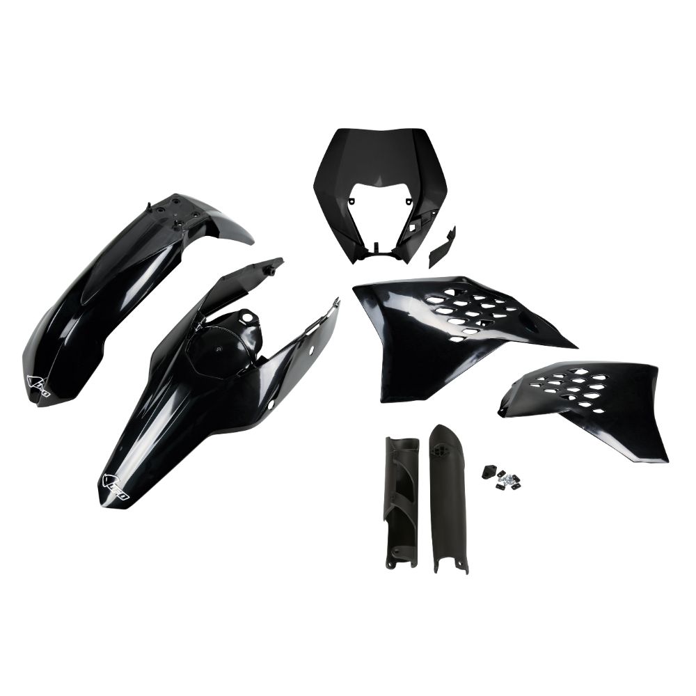 Kit plastiques KTM 200 EXC (09-11) - couleur noir KTKIT520F-001
