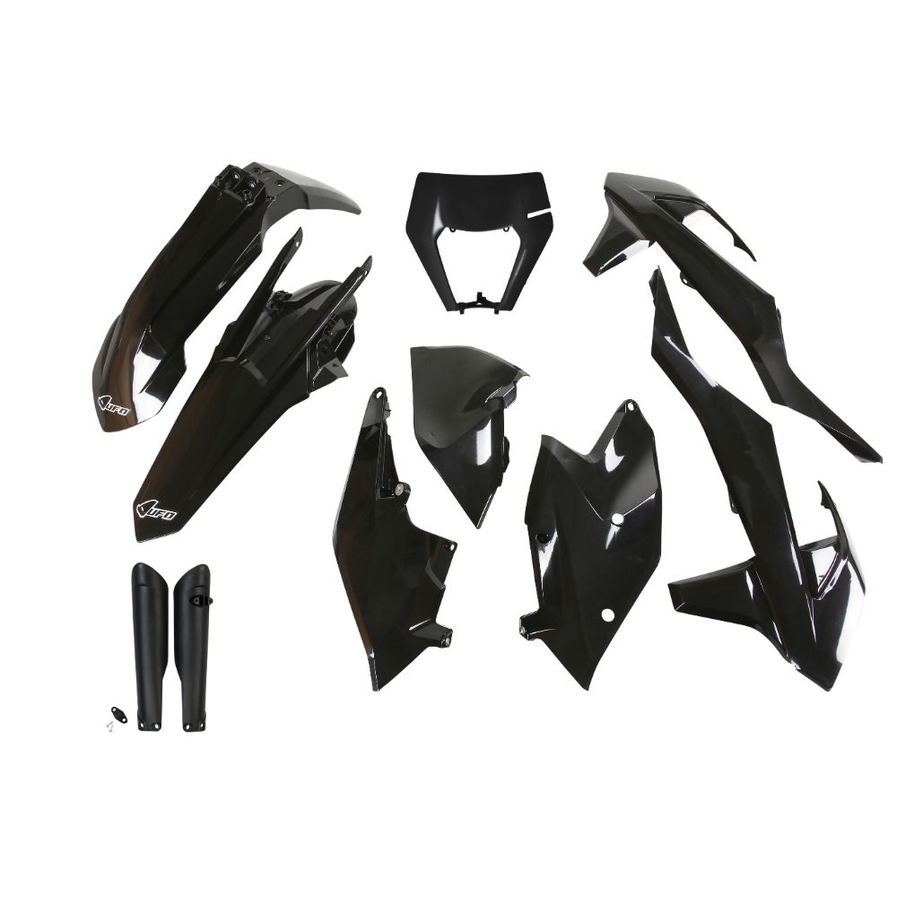 Kit plastiques KTM 125 XC-W (17-19) - couleur noir KTKIT523F-001