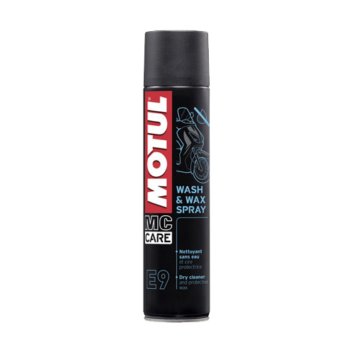 Spray nettoyant silicone Motul E9 Wash e Wax - 400 ml