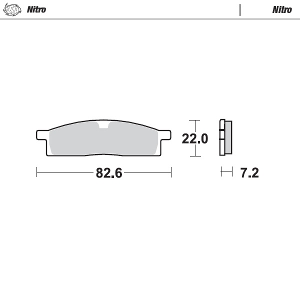 Plaquettes Moto Master Yamaha YZ 85 (02-25) avant nitro MM-091221