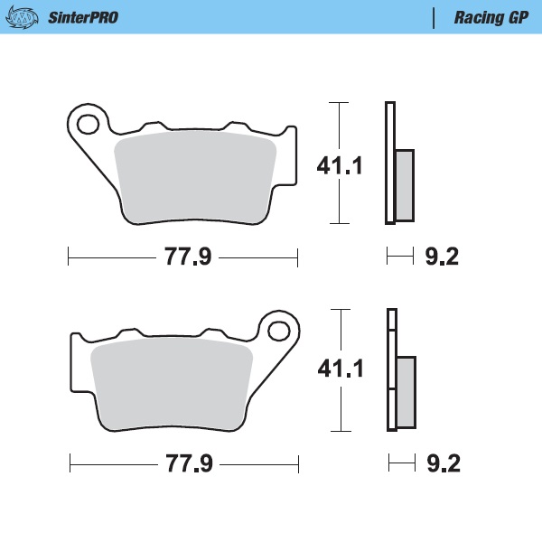Plaquettes Moto Master KTM 250 SX (96-02) arrière GP MM-093212