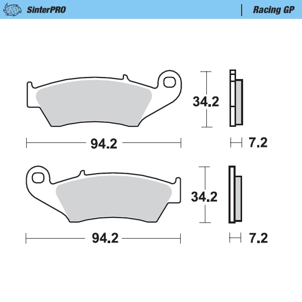 Plaquettes Moto Master Beta RR 400 (05-14) avant GP MM-093412