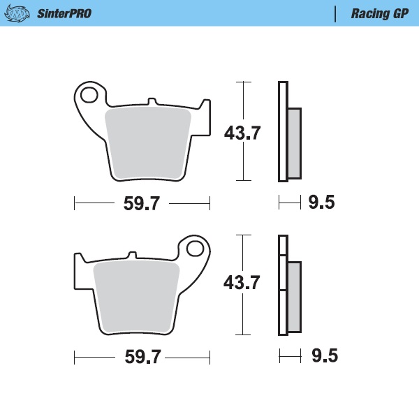 Plaquettes Moto Master Honda CRF 250 RX (19-25) arrière GP MM-094312