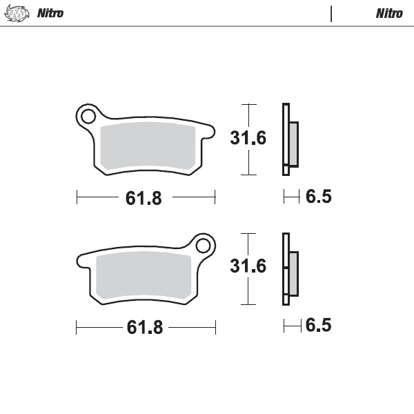 Plaquettes Moto Master KTM 85 SX (04-11) avant nitro MM-094621