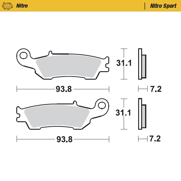 Plaquettes Moto Master Fantic 250 XEF (21-22) avant nitro MM-094922