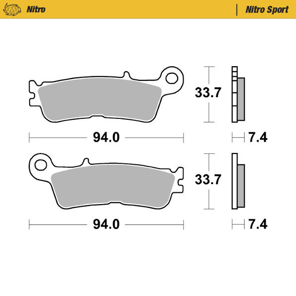 Plaquettes Moto Master Fantic 250 XXF (22-25) avant nitro MM-099822