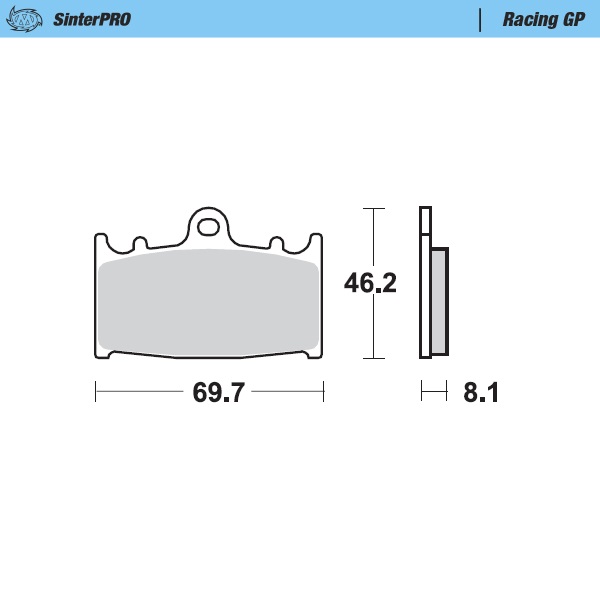 Plaquettes de Frein Moto Master GP pour Étrier SM Racing MM-099912