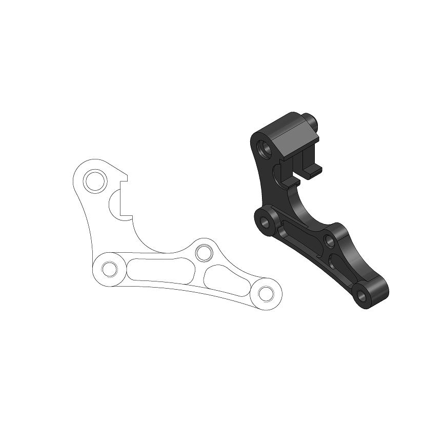 Entretoise Honda CR 250 (04-07) avant 270 mm - Moto Master MM-211053