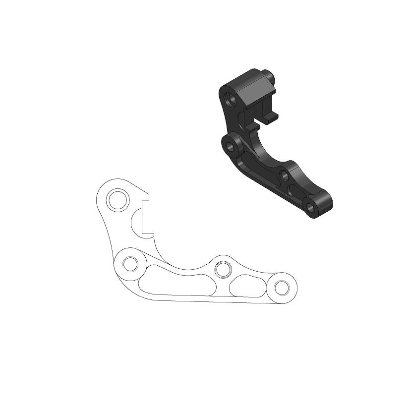 Entretoise Honda CRF 250 R (15-18) avant 270 mm - Moto Master MM-211067