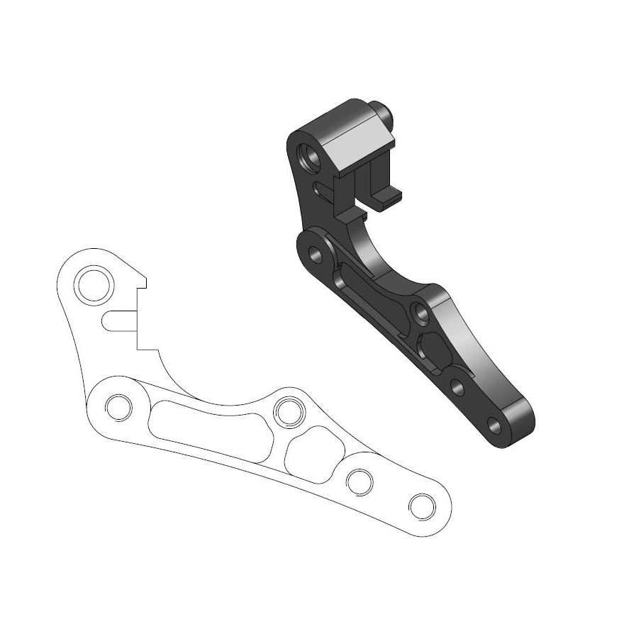 Entretoise Sherco 125 SE-R (18-23) avant 270 mm - Moto Master MM-211080