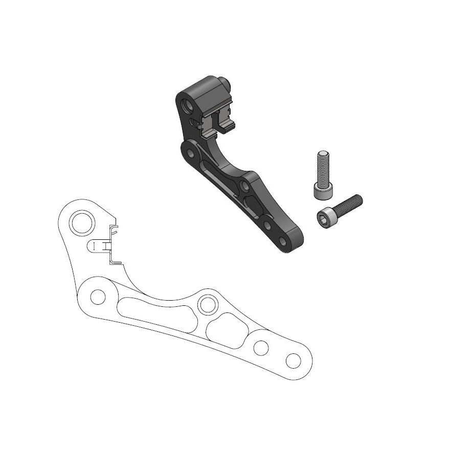 Entretoise Husqvarna 350 FC (18) avant 270 mm - Moto Master MM-211095