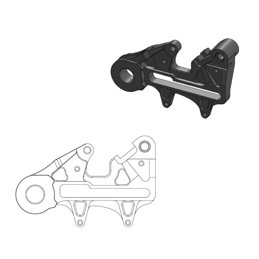 Entretoise Husaberg 125 TE (12-14) arrière 240 mm - Moto Master MM-211109
