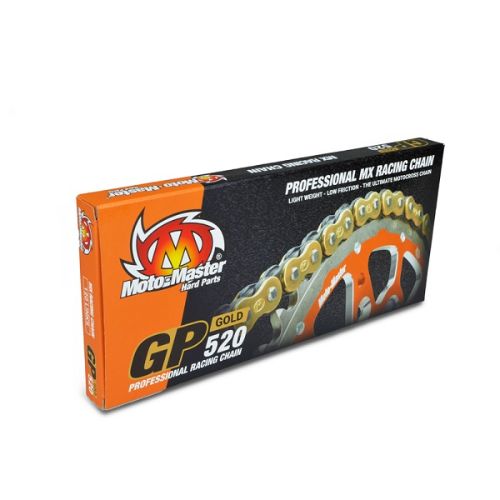 Chaîne MM pas de chaîne 520 GP cross professionnel sans O-RING 120 maillons -or MM-652004
