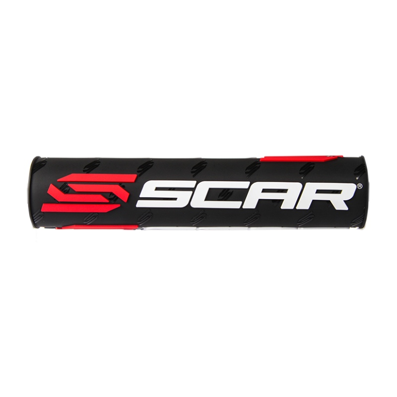 Mousse de guidon Scar noir et blanc - Guidon avec barre transversale MSXBK