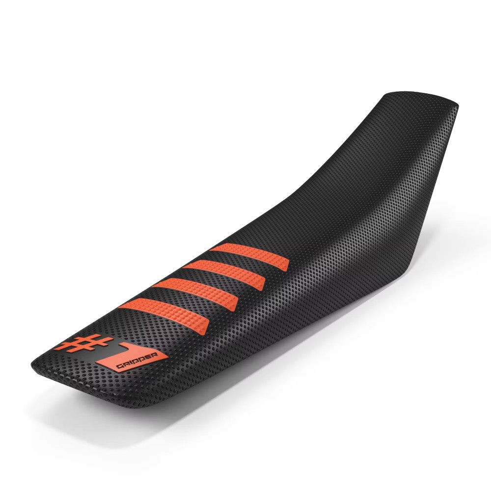 Housse de selle universelle Onegripper - Ribbed noir et orange