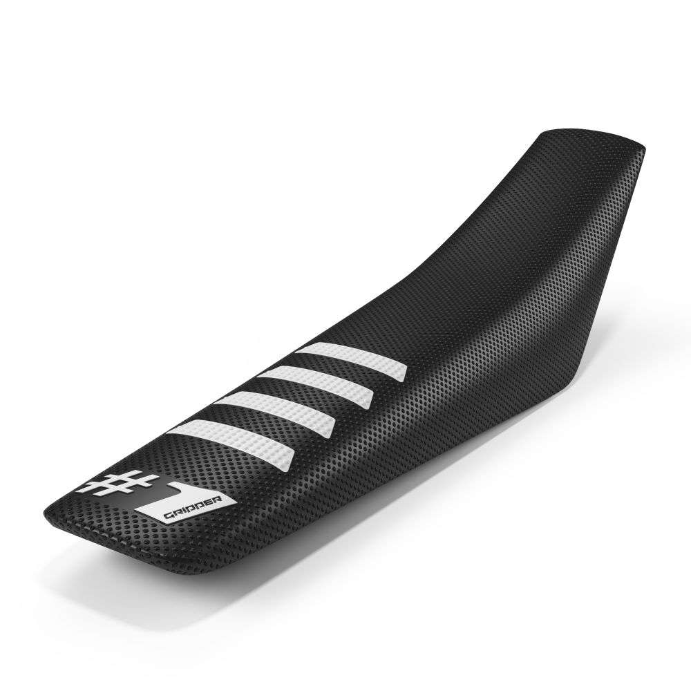 Housse de selle universelle Onegripper - Ribbed noir et blanc