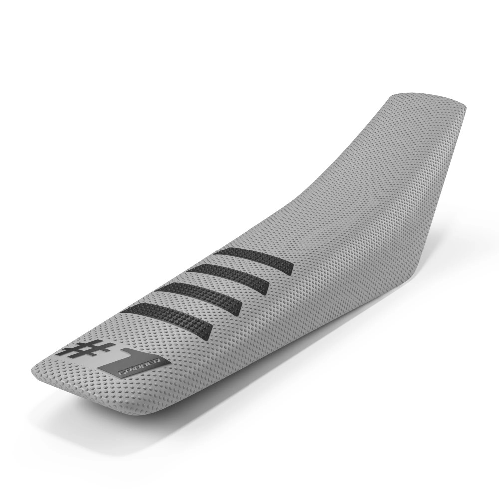 Housse de selle universelle Onegripper - Ribbed gris chiaro et noir