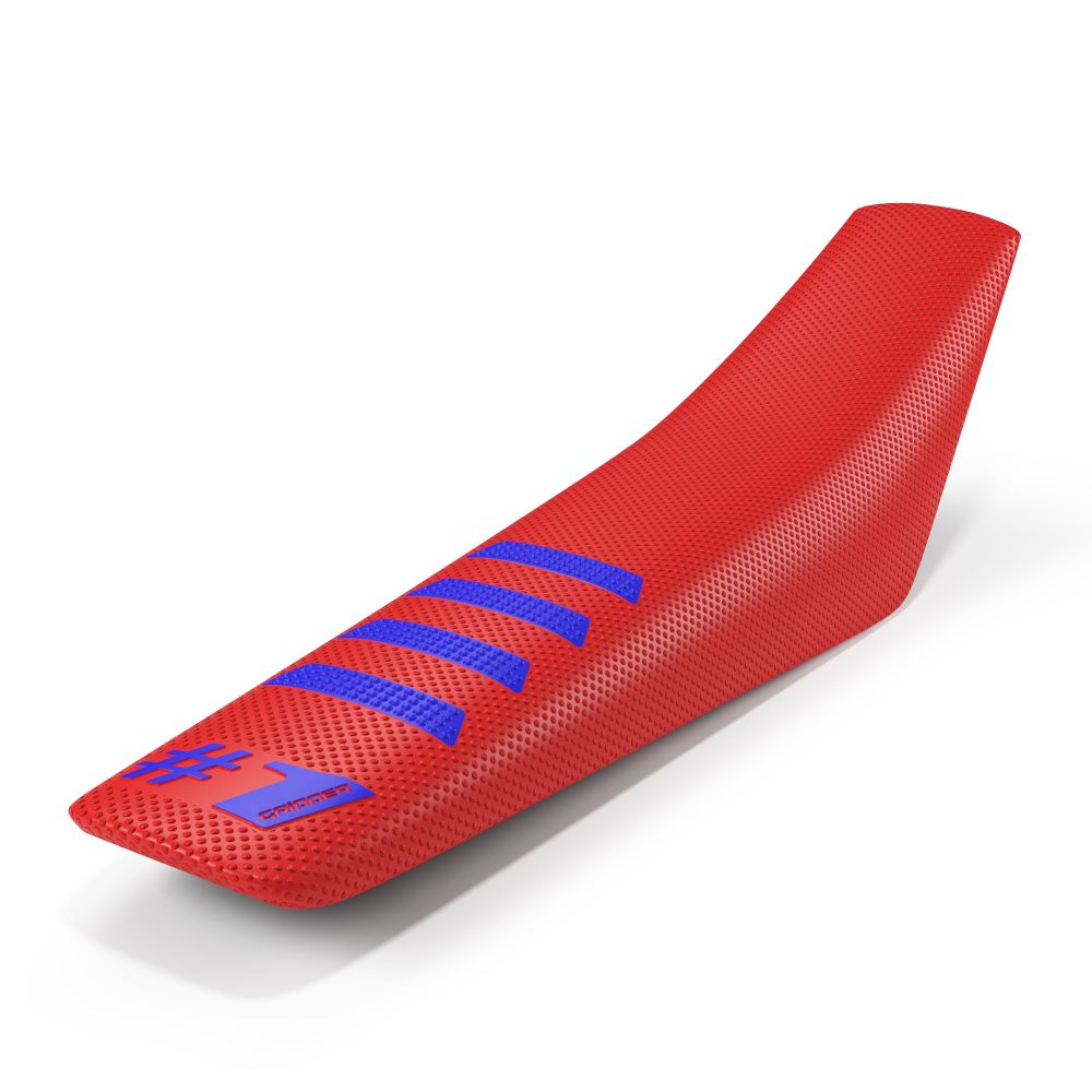 Housse de selle universelle Onegripper - Ribbed rouge et bleu