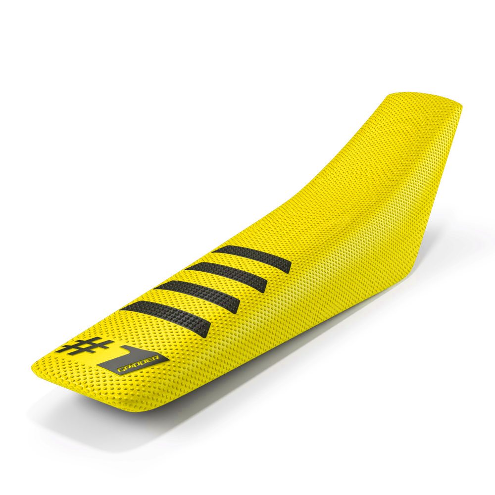 Housse de selle universelle Onegripper - Ribbed jaune et noir