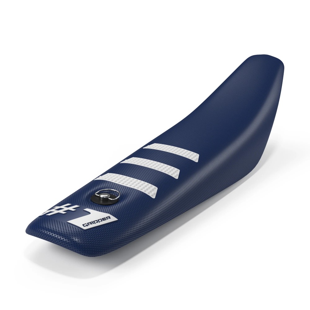 Housse de selle universelle Onegripper - Mini Light Rib bleu scuro et blanc