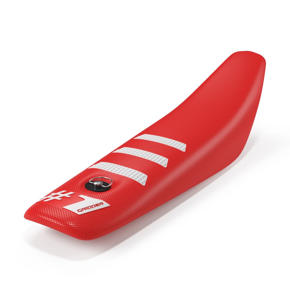 Housse de selle universelle Onegripper - Mini Light Rib rouge et blanc
