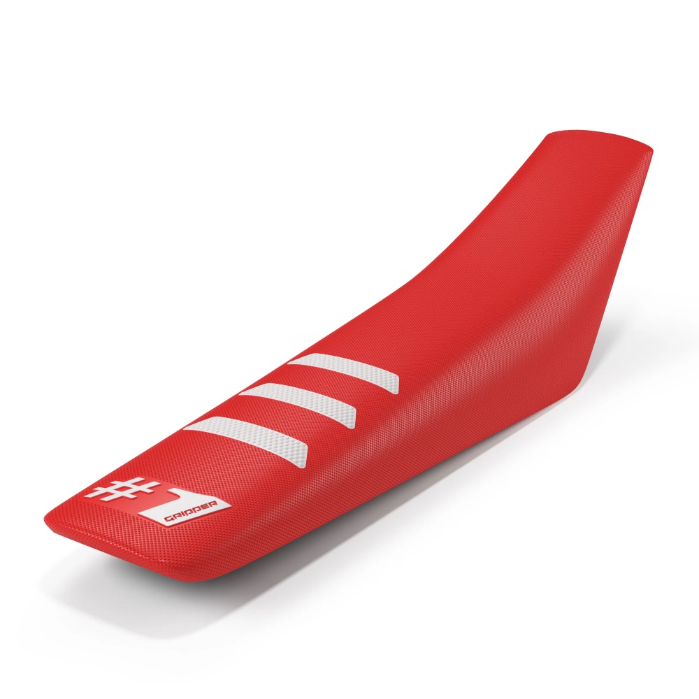 Housse de selle universelle Onegripper - Light Rib rouge et blanc