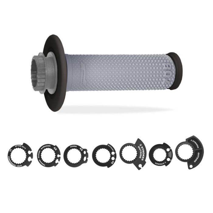 Paire de poignées Lock-On Pro Grip 708 - noir gris PG-708-171
