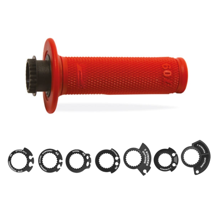 Paire de poignées Lock-On Pro Grip 709 - rouge