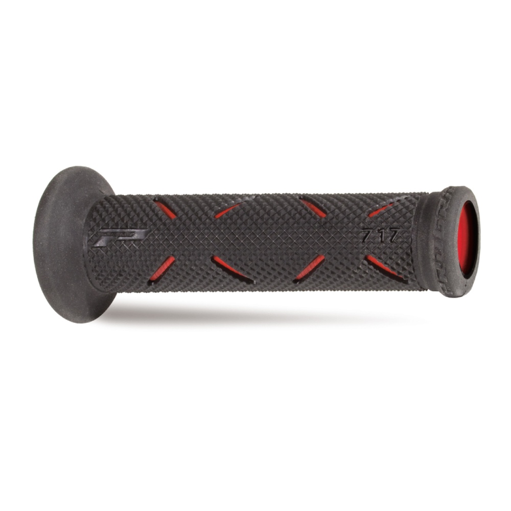 Paire de poignées road-racing Pro Grip 717 - noir rouge