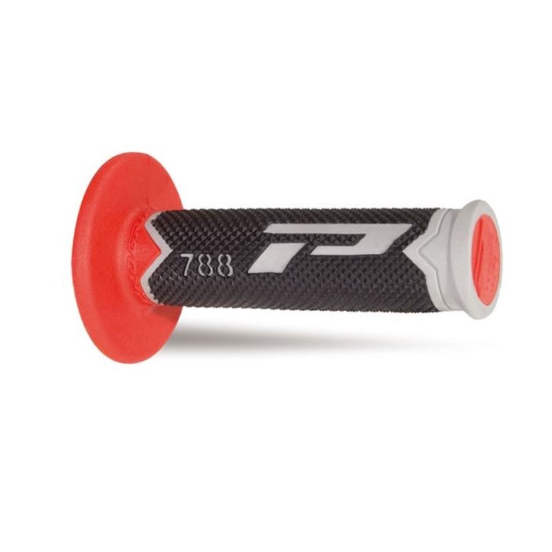 Paire de poignées off-road Pro Grip 788 - gris noir rouge