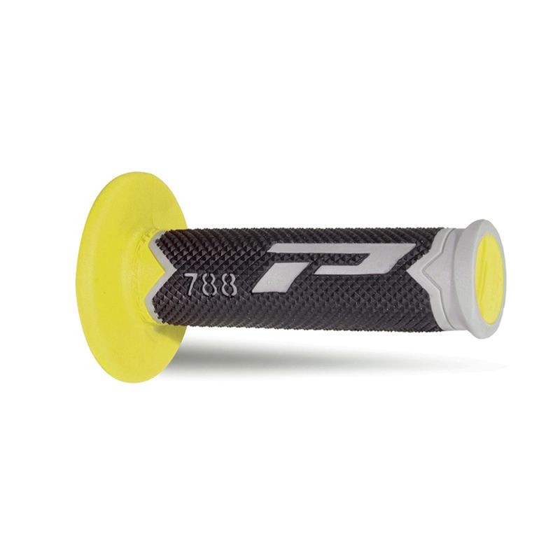 Paire de poignées off-road Pro Grip 788 - gris noir jaune