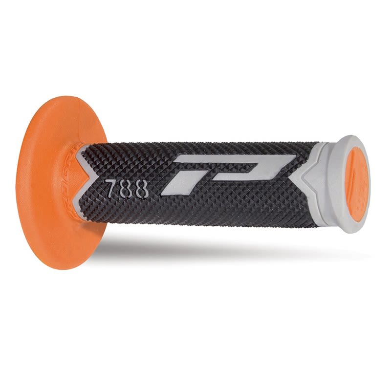 Paire de poignées off-road Pro Grip 788 - gris noir orange