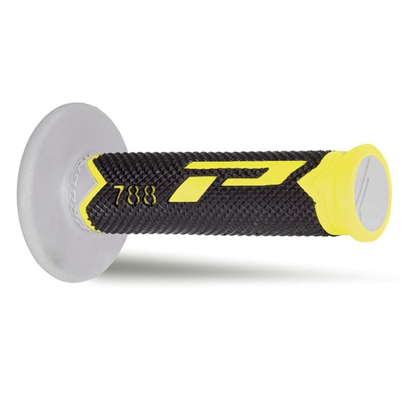 Paire de poignées off-road Pro Grip 788 - jaune noir gris