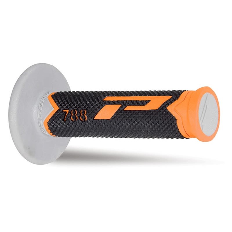 Paire de poignées off-road Pro Grip 788 - orange noir gris