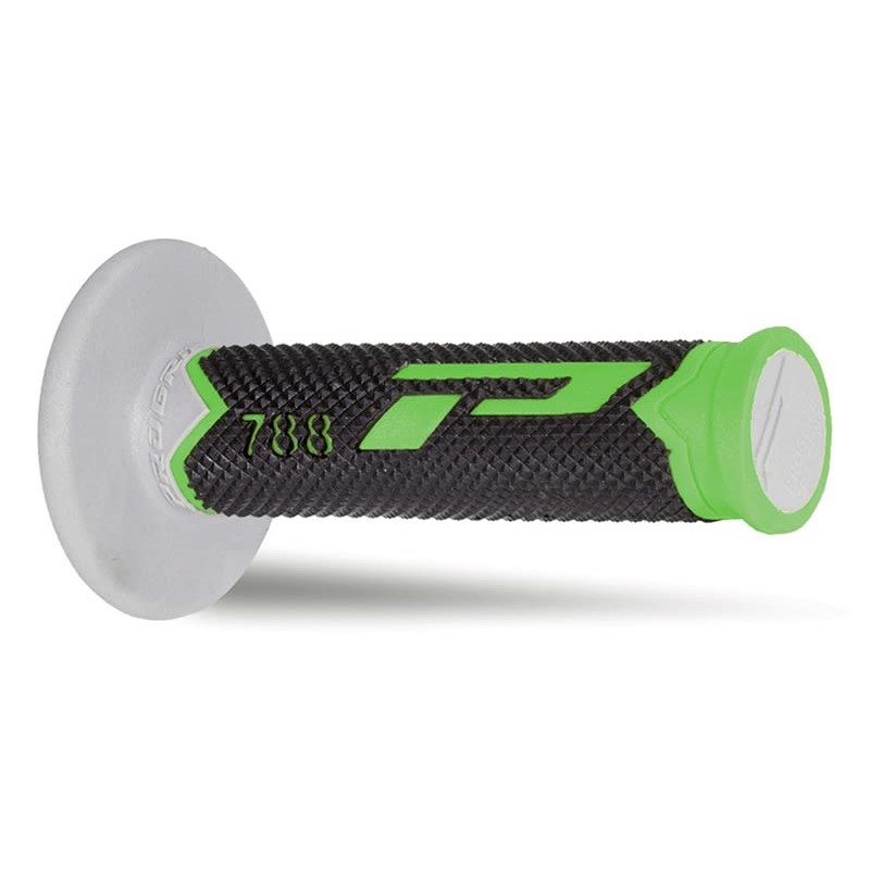 Paire de poignées off-road Pro Grip 788 - vert noir gris
