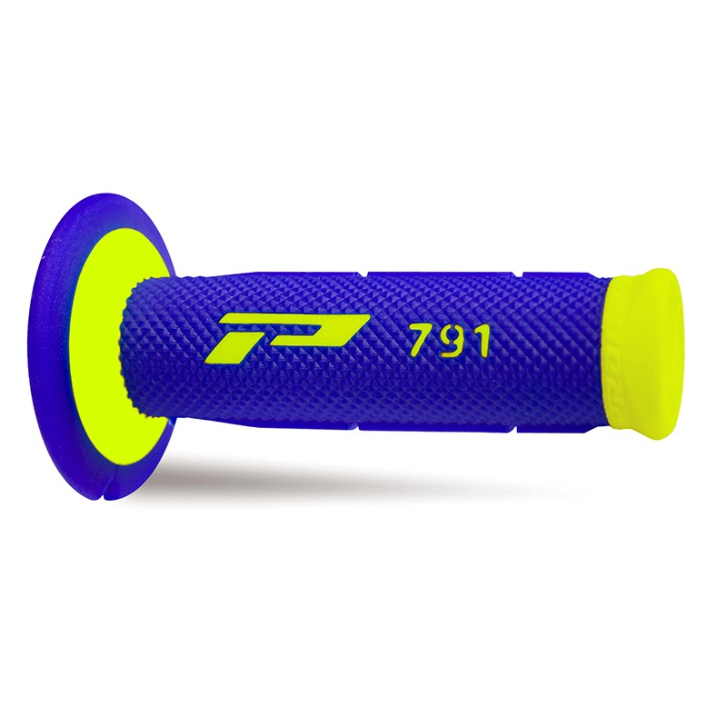 Paire de poignées off-road Pro Grip 791 - jaune fluo bleu