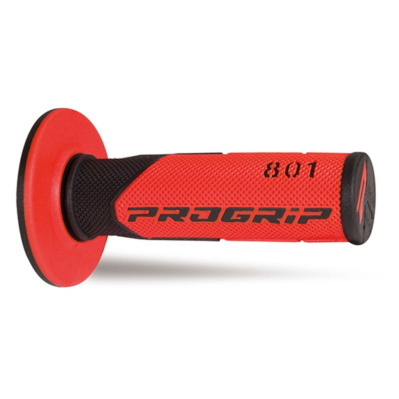Paire de poignées off-road Pro Grip 801 - noir rouge